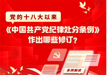 黨的十八大以來，《中國共產黨紀律處分條例》作出哪些修訂？
